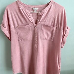 Lucky Brand Soft Pink Blouse